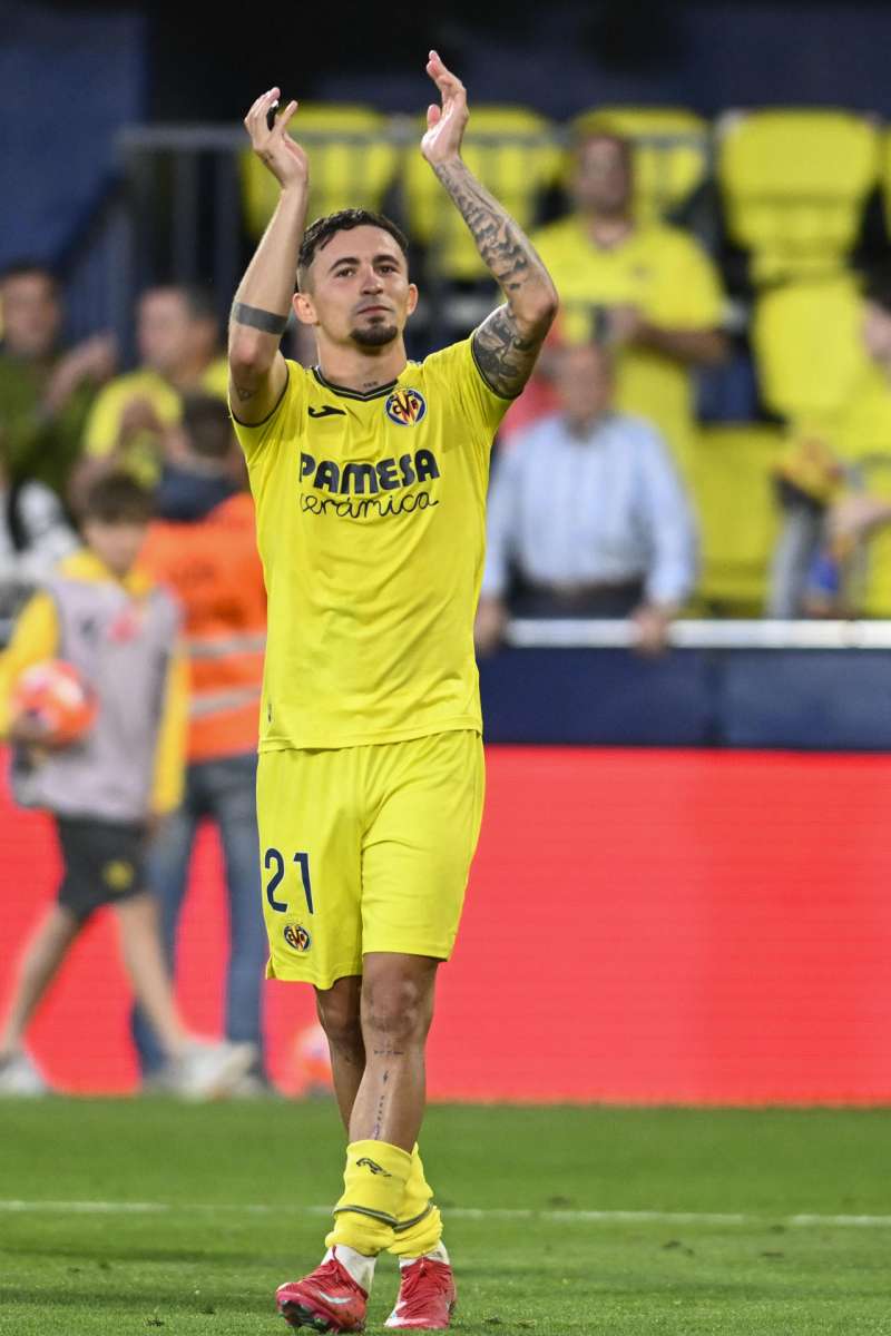 El delantero del Villarreal, Yeremy Pino, quien podra abandonar en las prximas horas el club rumbo al Crystal Palace  Foto: EFE
