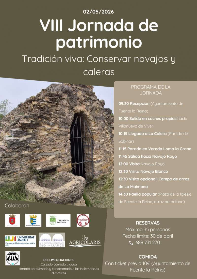 Cartel de la VIII Jornada de patrimonio. EPDA