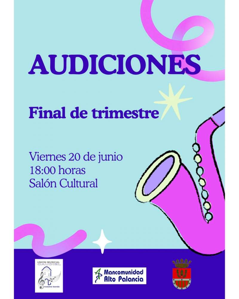 Audiciones de final de trimestre en Caudiel. EPDA