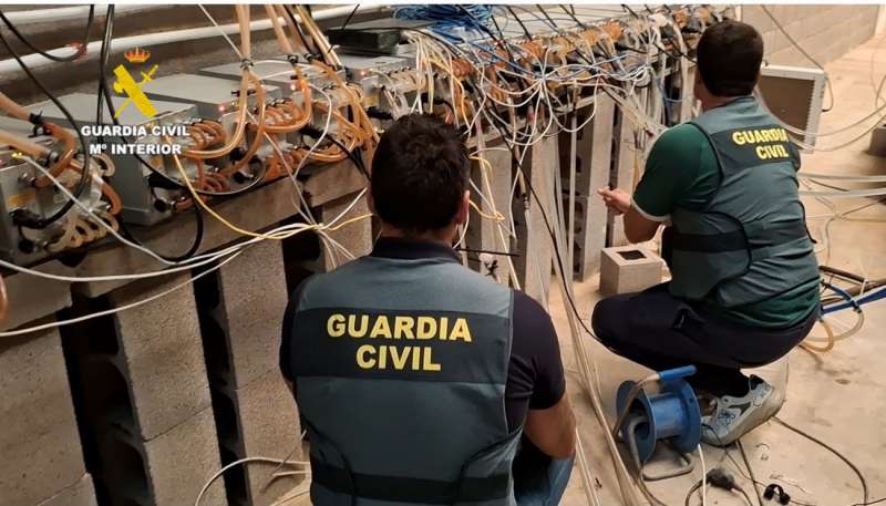 Imagnen facilitada por la Guardia Civil

