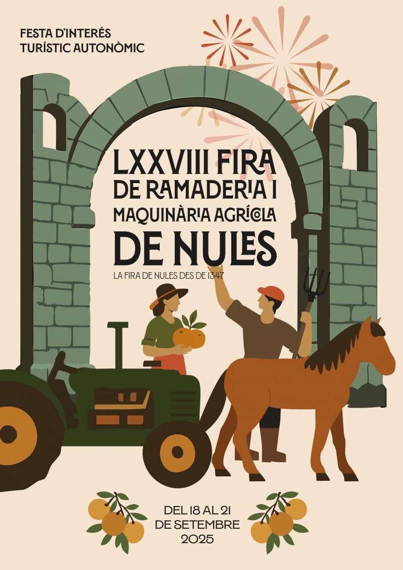 Cartell de la LXXVIII Fira de Ramaderia i Maquinria Agrcola de Nules. EPDA