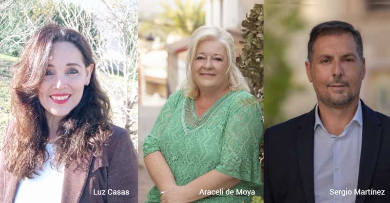 Luz Casas, Araceli de Moya y Sergio Martínez; los nuevos rearmes de Ciudadanos en la provincia de Castellón. /EPDA