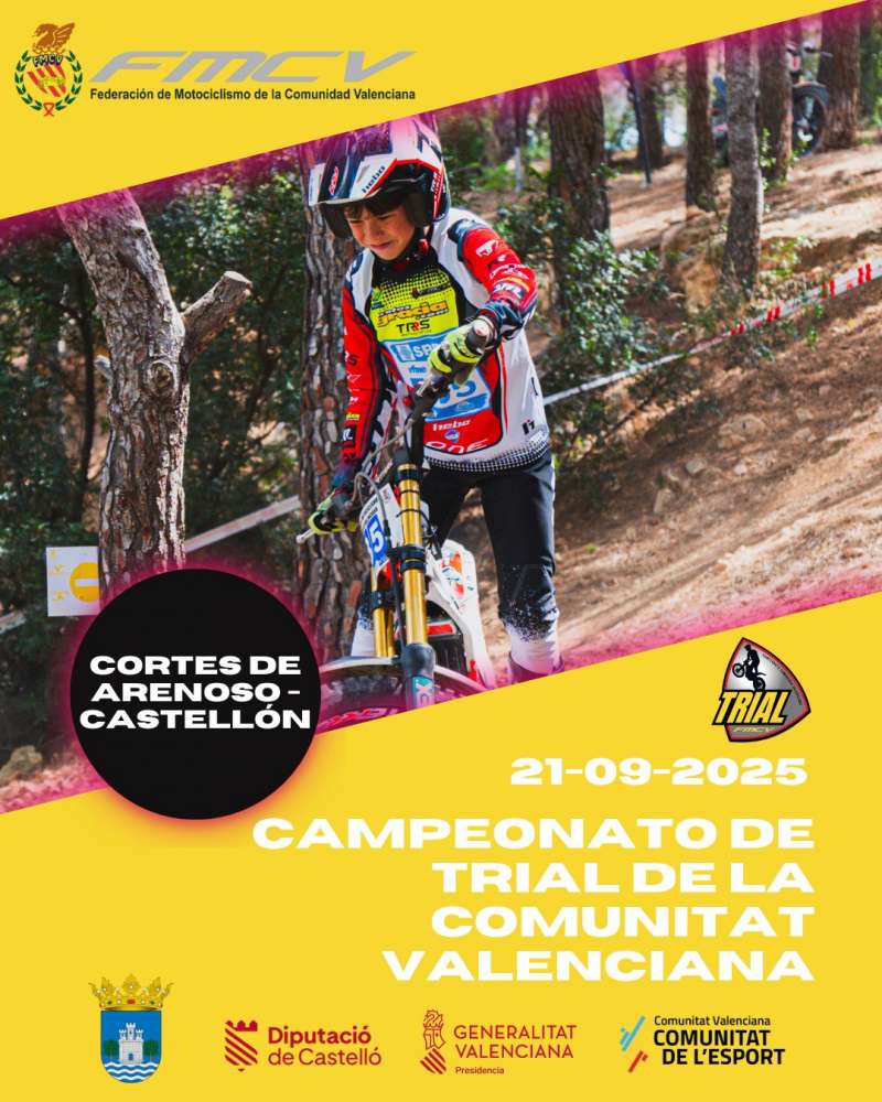 Cartel del evento de trial. EPDA