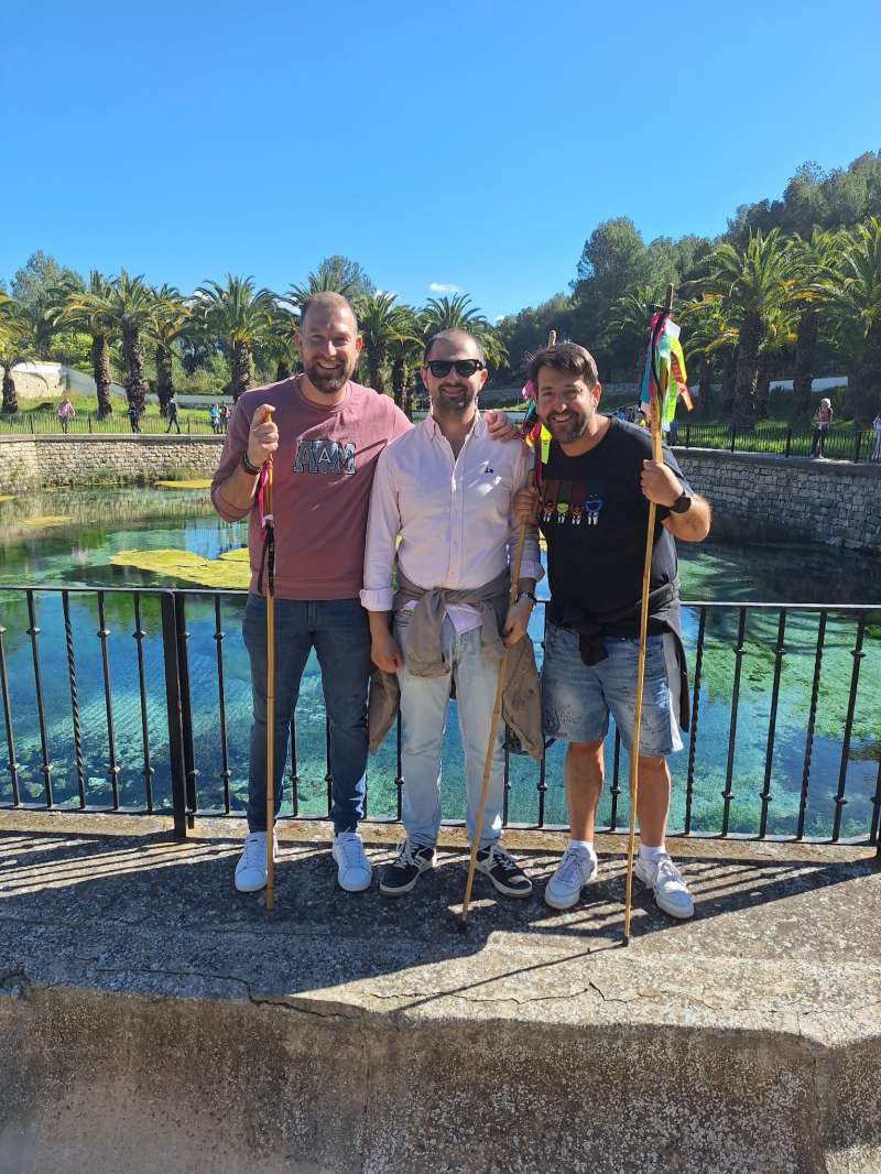 Nacho Navarro, Daniel Meseguer y Rafael Torres en Navajas. EPDA