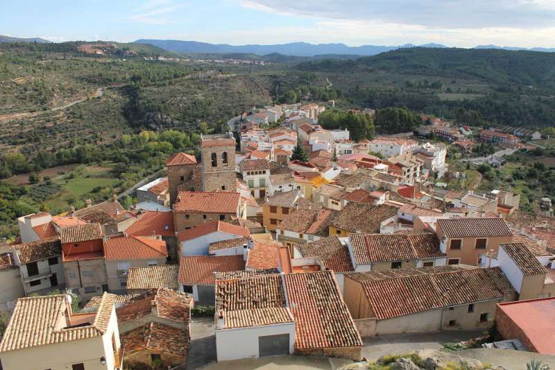 Vistas de Bejs desde su castillo. EPDA