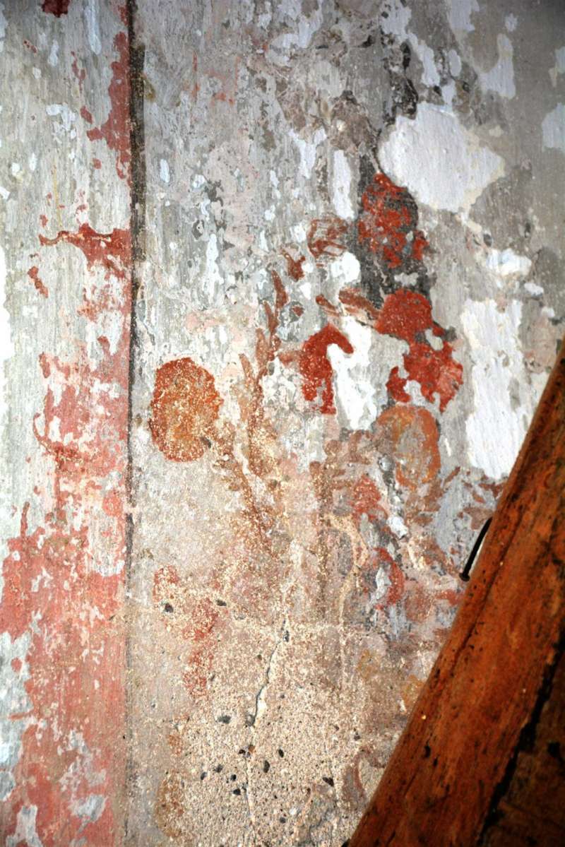 Detalle de las pinturas halladas en la Casa de las Rocas de ValÃ¨ncia. EFE/Ayuntamiento
