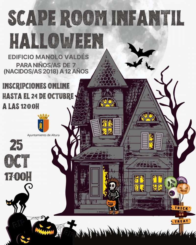 Cartel del Escape Room infantil. EPDA