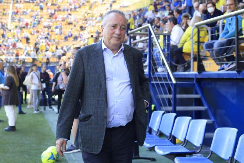 El presidente del Villarreal CF Fernando Roig, durante el partido de la jornada 35 en el estadio de La Cerámica.- EFE/Doménech Castelló

