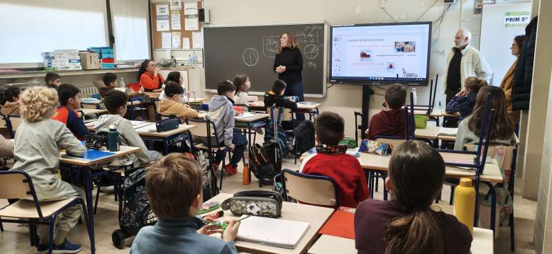 La campanya a una de les escoles. EPDA