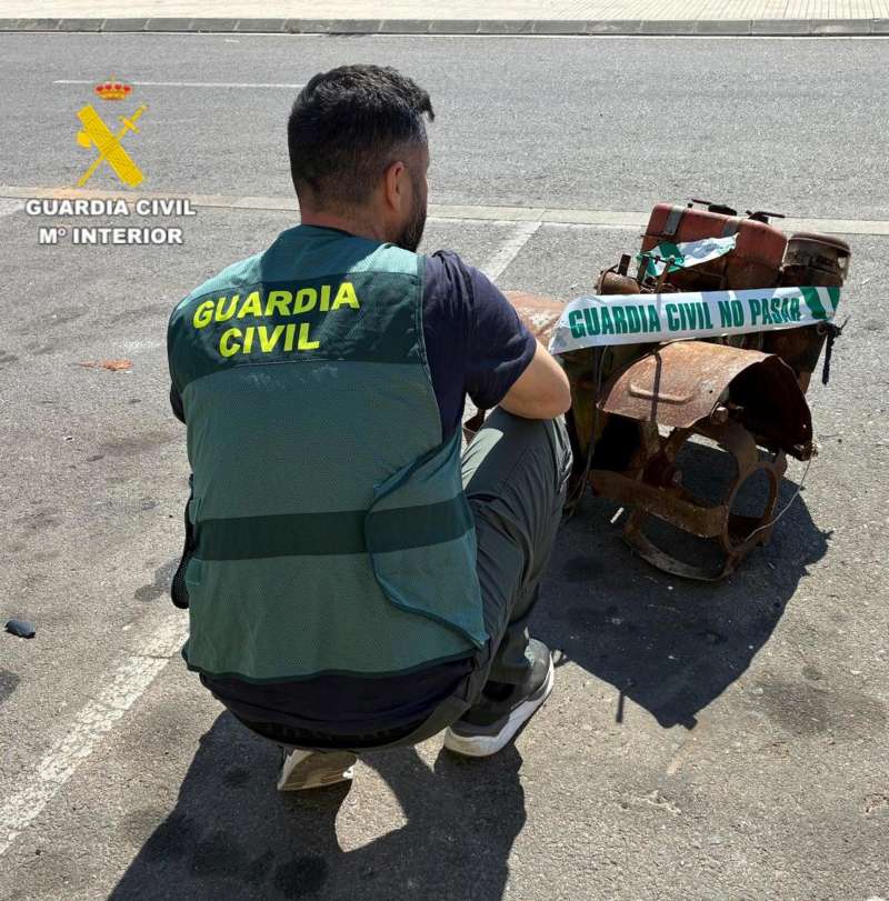 Imagen facilitada por la Guardia Civil.  EFE
