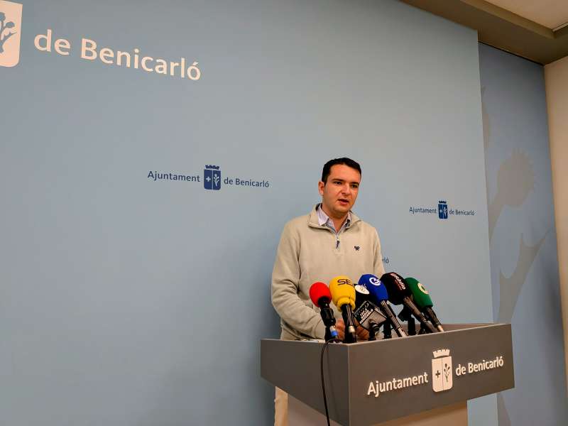 El regidor dHisenda del Ajuntament de Benicarl, Borja Castell.  EPDA