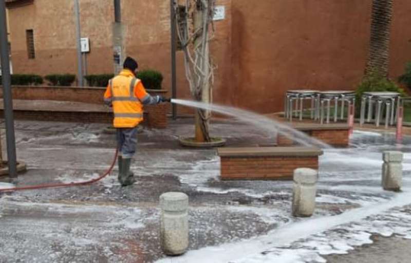 Trabajos de limpieza en Benicssim. EPDA