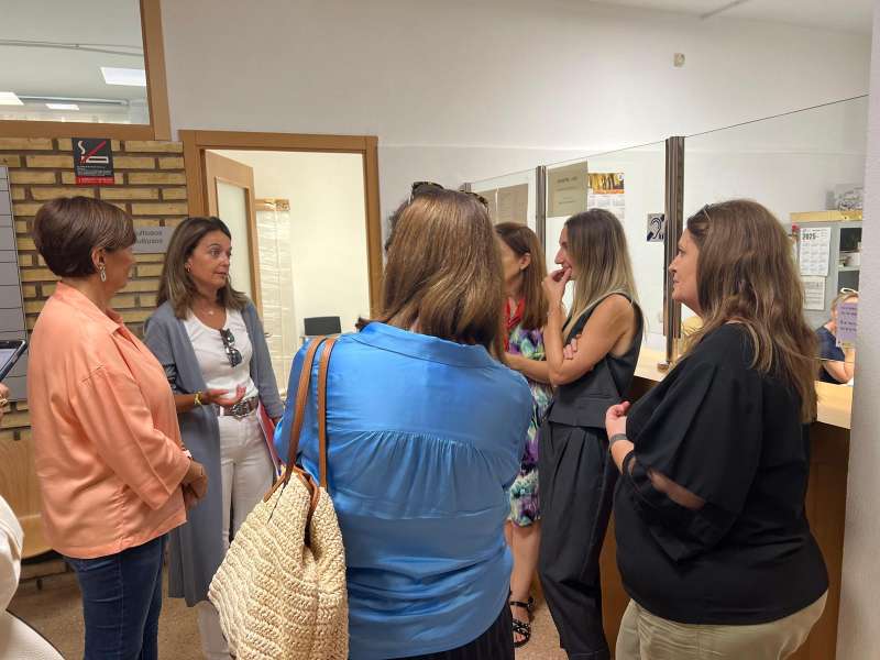 Visita al juzgado de la consellera y alcaldesa. EPDA