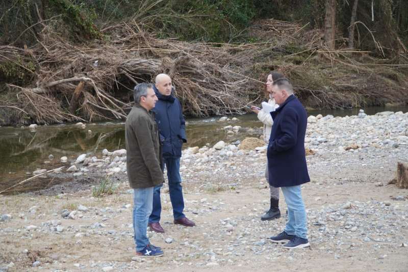 Visita de Miguel Polo a Montanejos tras la dana. EPDA