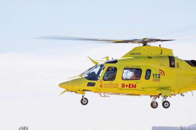 Helicptero medicalizado. Archivo