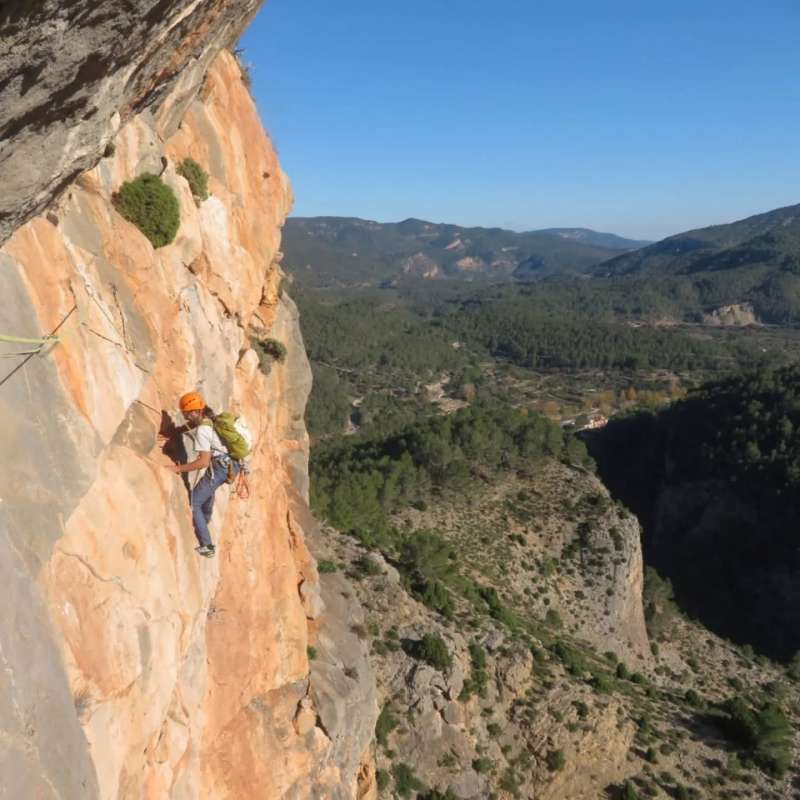 Uno de los escaladores en la primera edicin del Rally. EPDA