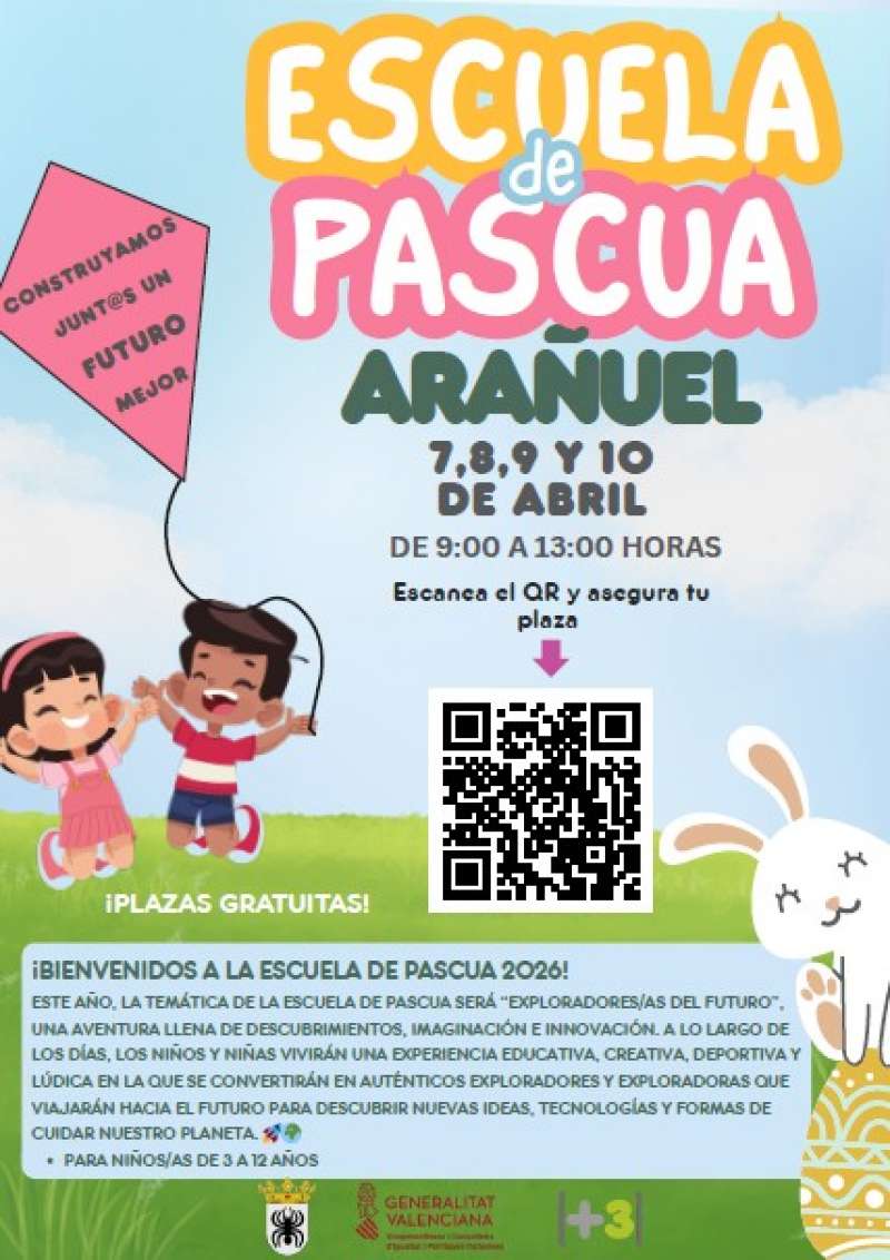 Cartel de la Escuela de Pascua de Ara�uel. EPDA