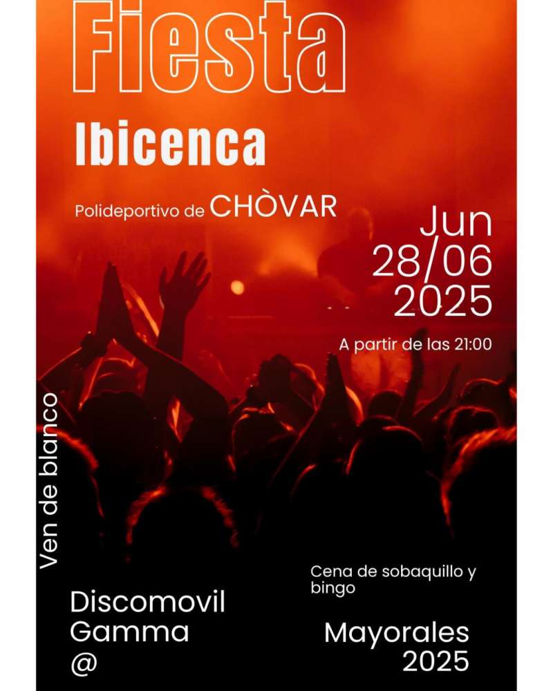 Cartel del evento ibicenco en Chvar. EPDA