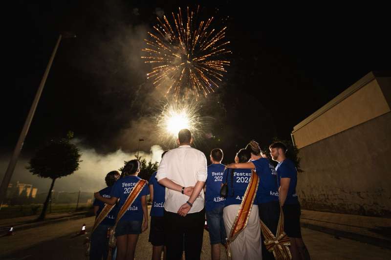 Castillo de fuegos artificiales de fin de fiestas en Oropesa del Mar. EPDA