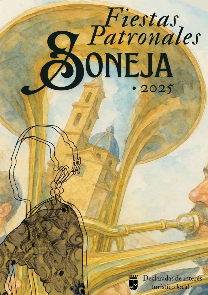 Cartel de Fiestas Patronales de Soneja. EPDA