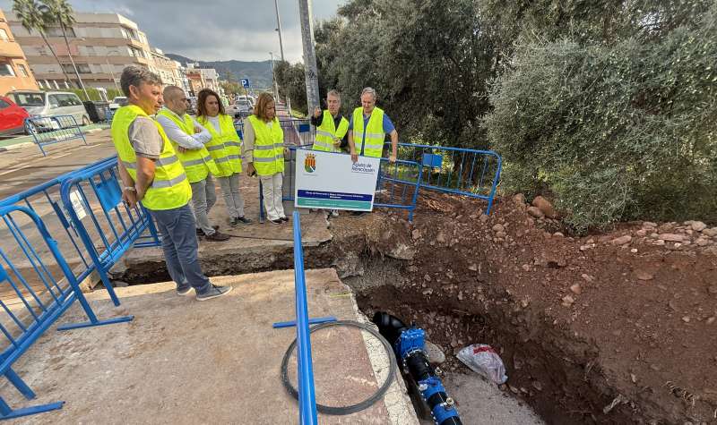 Obras para el suministro de agua en Benicssim.  EPDA 