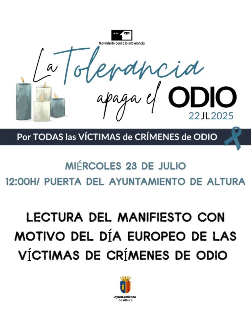 Campaa La tolerancia apaga el odio de Altura. EPDA