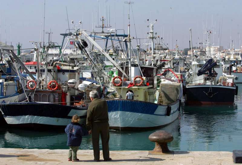 Imagen de la flota pesquera del puerto de Vinarós.