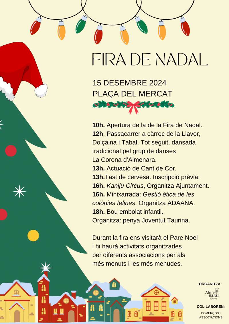 Programacin Fira de Nadal Almenara 2024.  EPDA