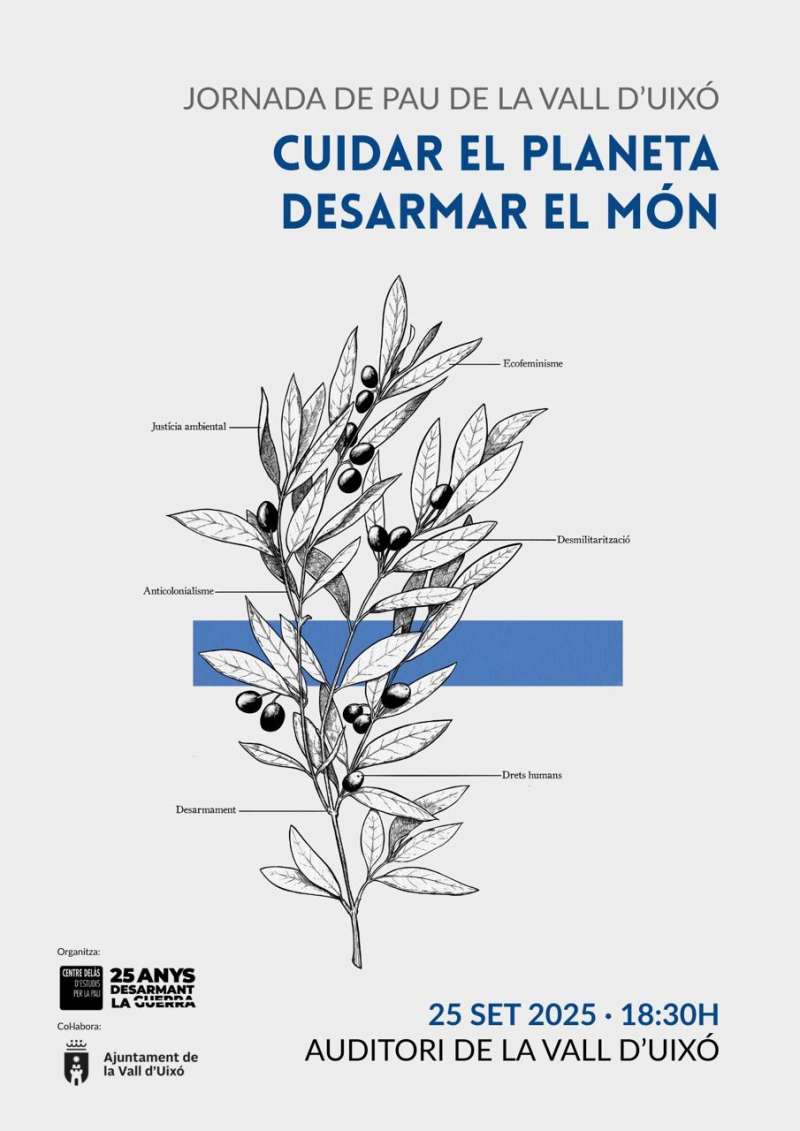 Cartel de la Jornada de Paz de la Vall dUix.  EPDA