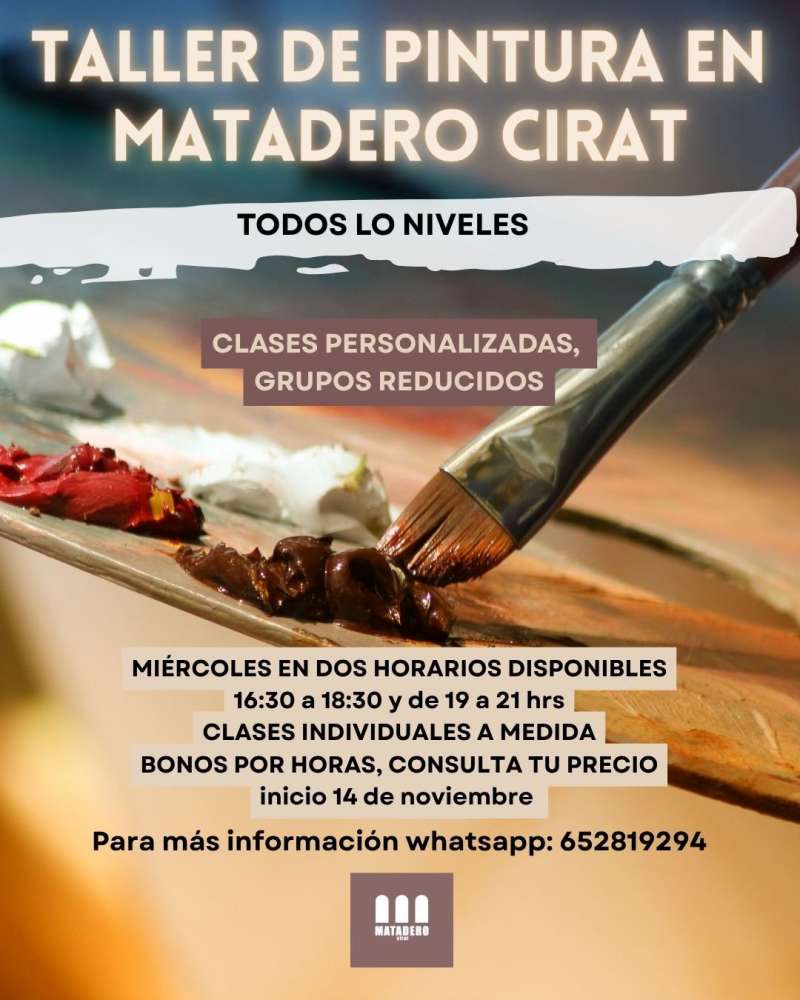 Cartel del taller de pintura. EPDA