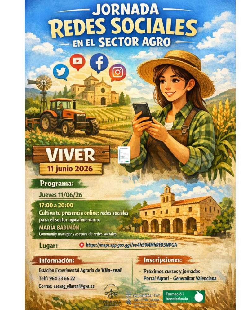 Cartel de las jornadas en Viver. EPDA