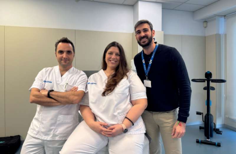 Equipo de fisioterapia del Hospital Vithas Castell�n.  EPDA