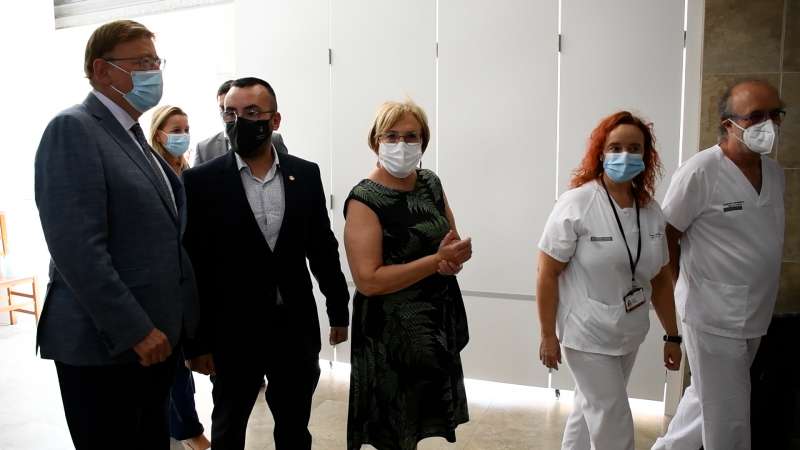 Visita al punt de vacunació/EPDA