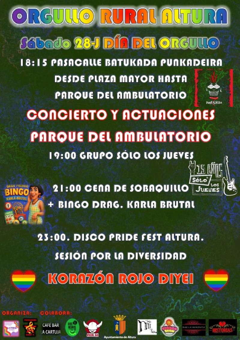 Cartel del Da del Orgullo en Altura. EPDA