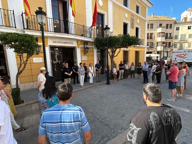 Minuto de silencio en Segorbe. EPDA
