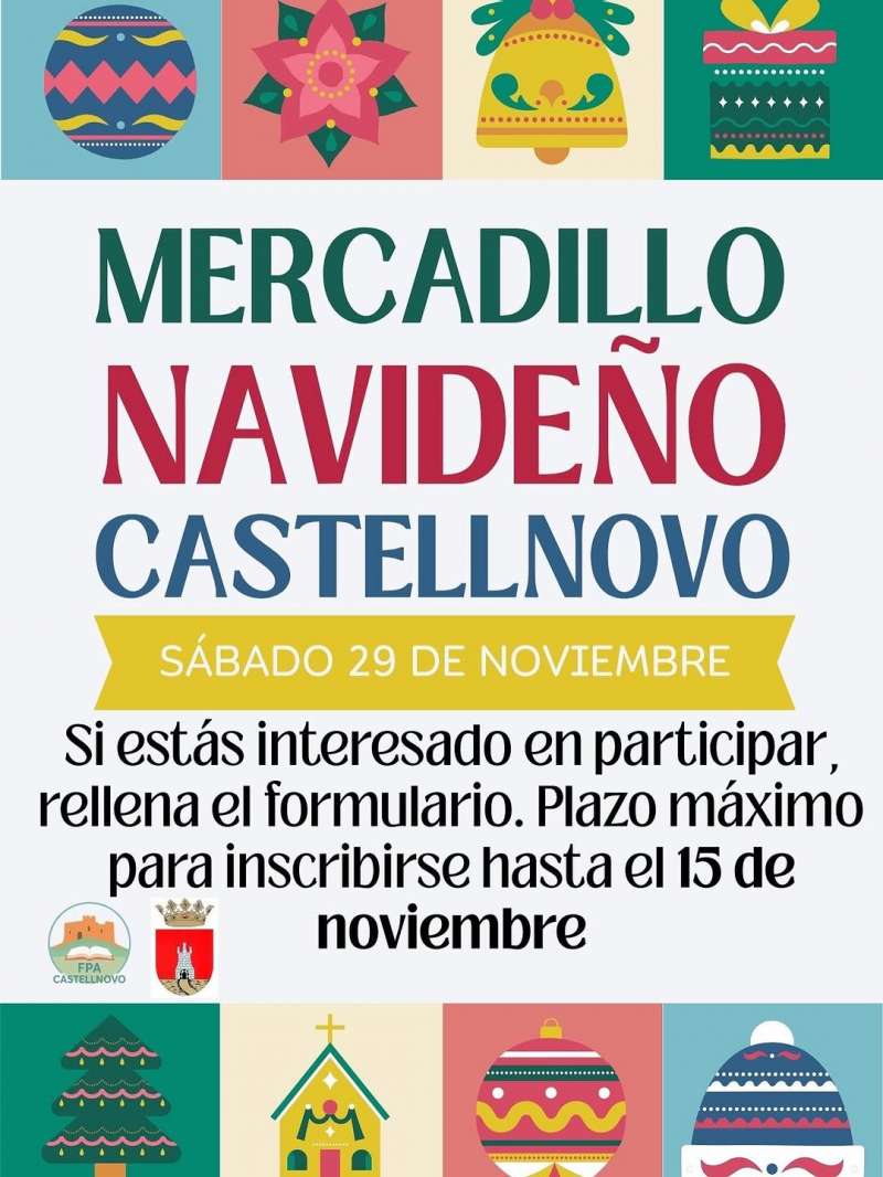 Cartel del Mercadillo Navideo. EPDA