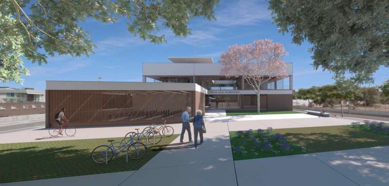 Recreacin de la nueva comisara de Polica Local de Benicssim. EPDA
