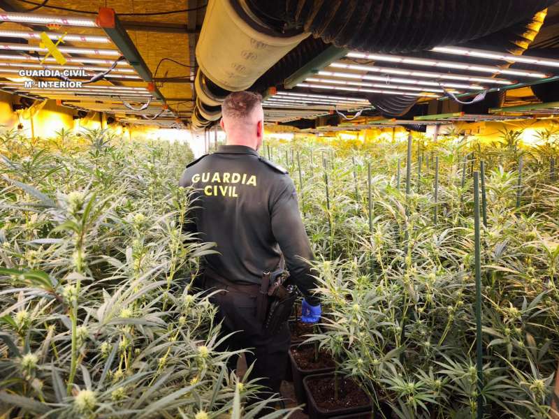 Imagen facilitada por la Guardia Civil.  EFE
