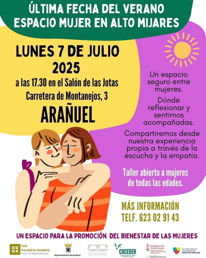 Cartel del evento para mujeres en Arauel. EPDA