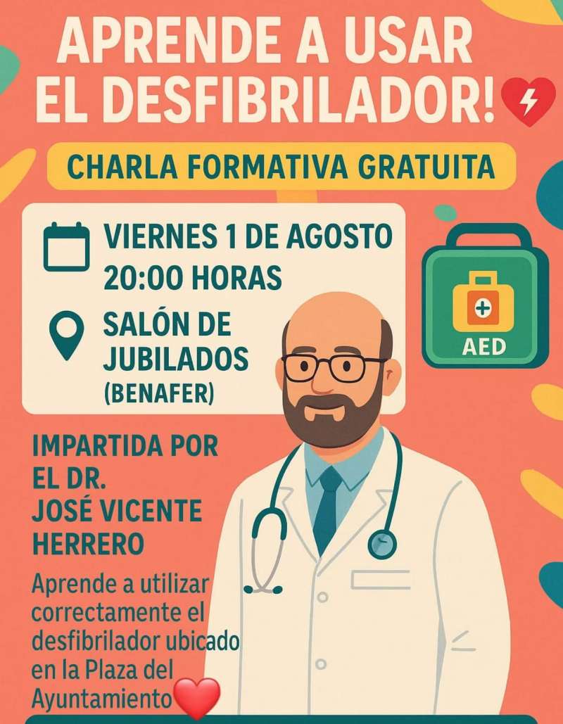 Charla formativa gratuita en Benafer. EPDA