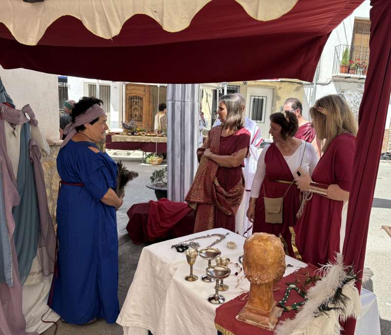 Puesto de la Feria ibera de Pina de Montalgrao. EPDA