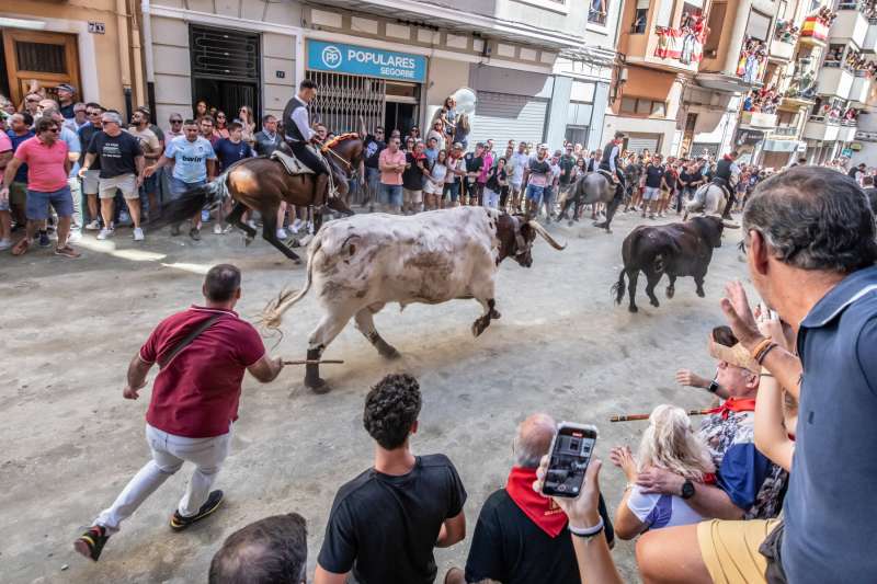 Un instante de la ltima Entrada de Segorbe en una imagen facilitada por el Ayuntamiento de la capital.  EPDA