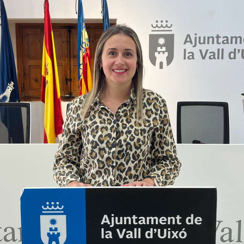 Tania Baos, alcaldesa de la Vall dUix.  EPDA