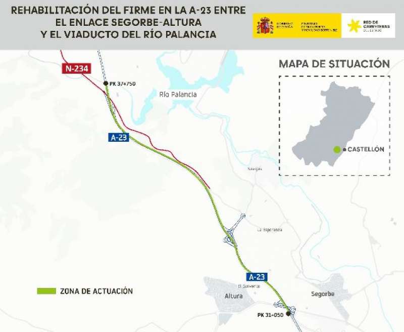 Mapa de la zona de actuacin.  EPDA