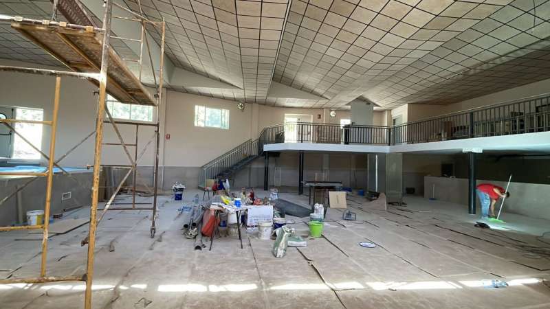 Obras en el parador de Fanzara. EPDA