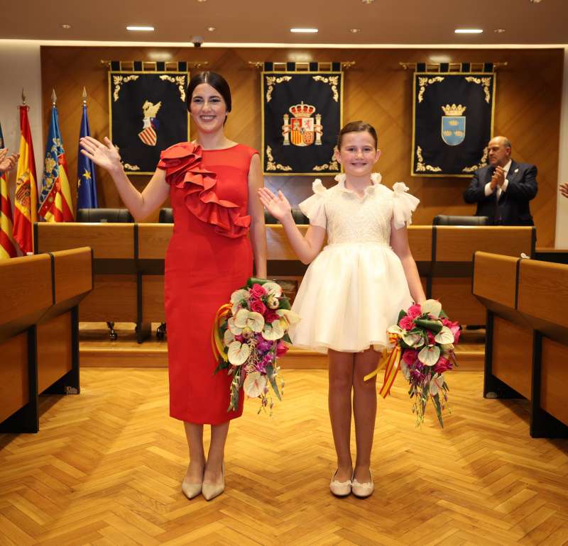Laura Sendra y Ana Olivas, Reinas Falleras de Burriana 2026.  EPDA 