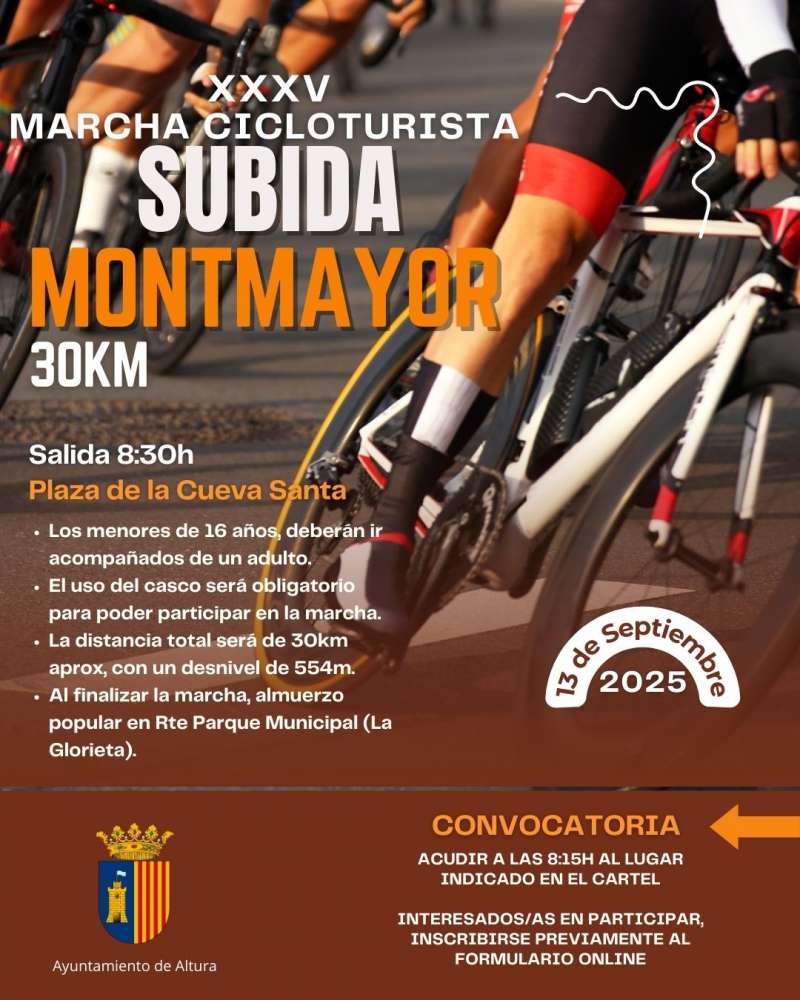 Cartel de la Subida al Montmayor. EPDA