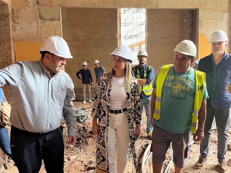 Obras de rehabilitacin del Ayuntamiento de la Vall dUix.  EPDA