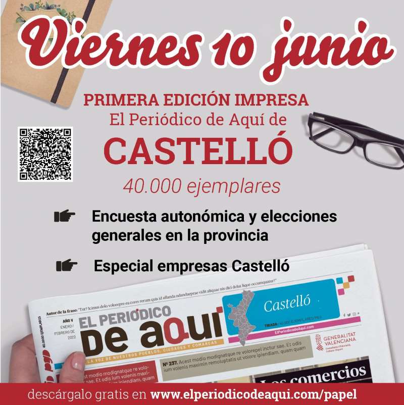 Primera ediciÃ³n impresa de El PeriÃ³dico de AquÃ­ de CastellÃ³. /EPDA
