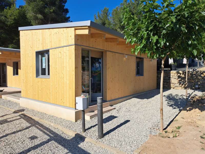 Uno de los nuevos bungalows 